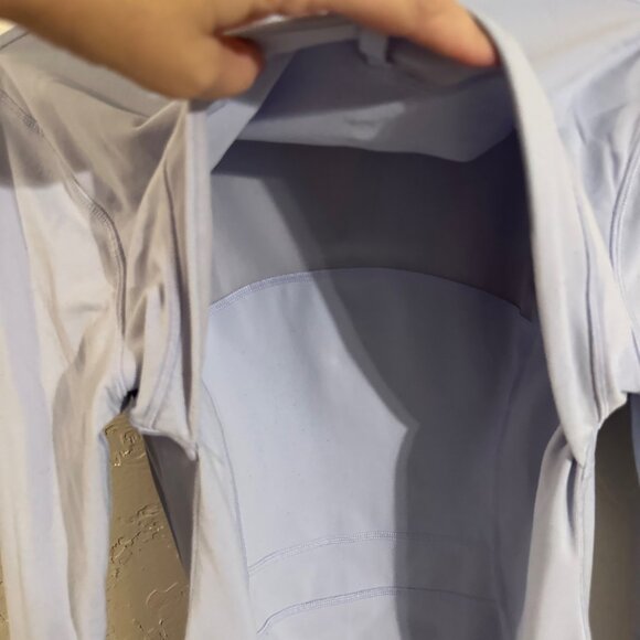 Lululemon Plus Size Baby Blue Long Sleeved Define Athletic Zip Up Jacket - Picture 10 of 10